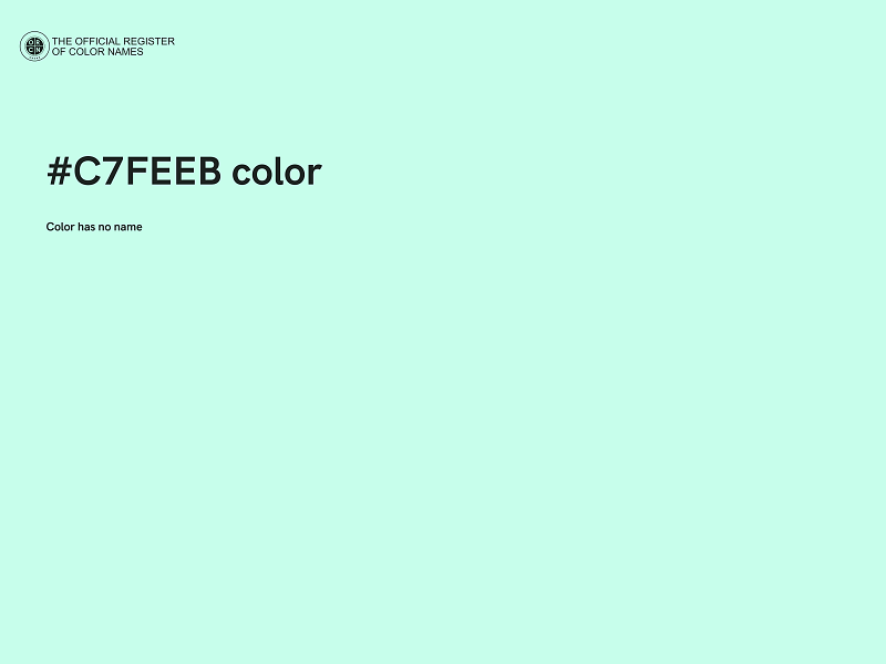 #C7FEEB color image