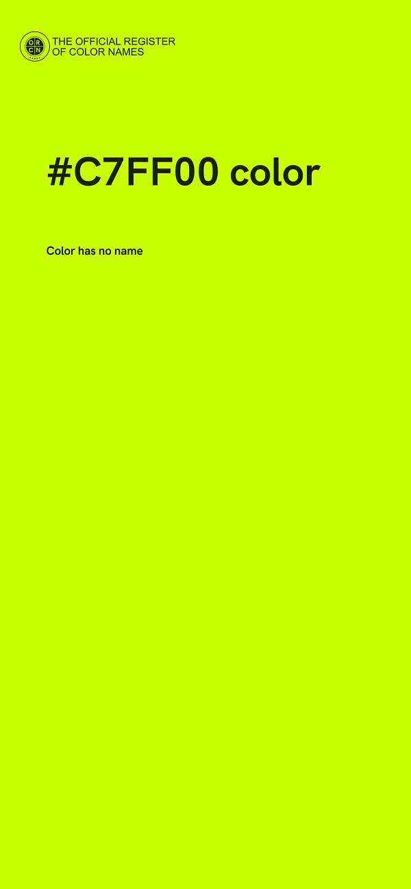 #C7FF00 color image
