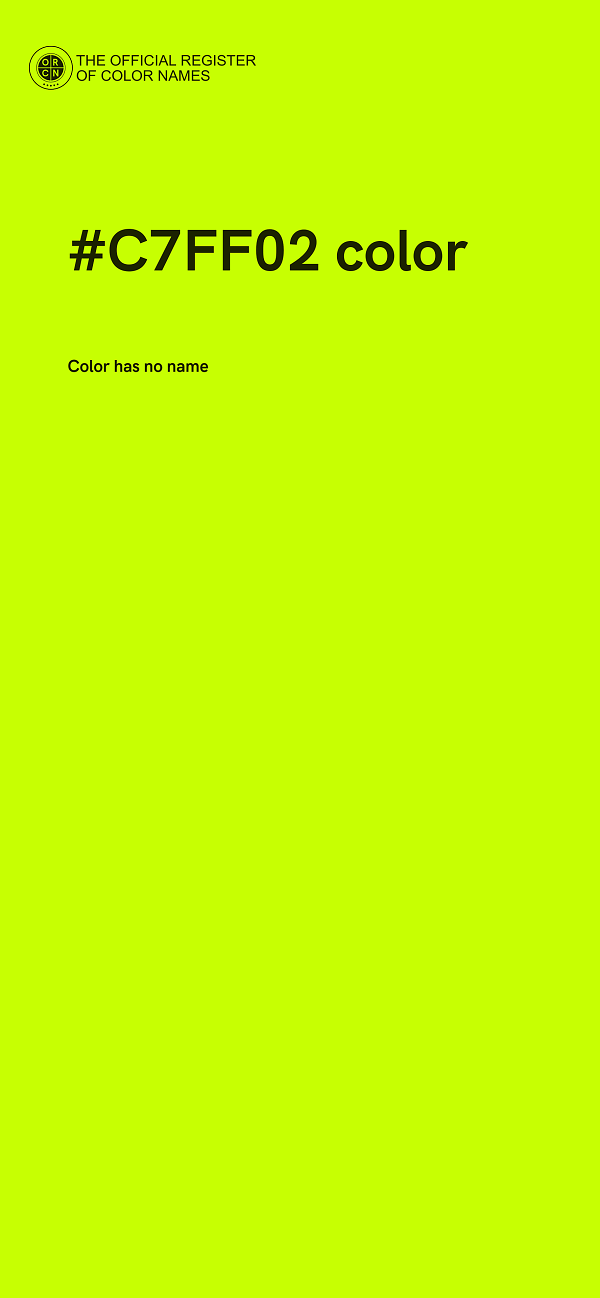 #C7FF02 color image