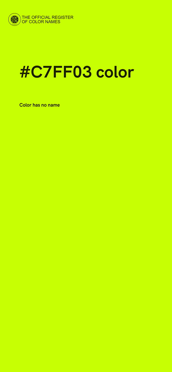#C7FF03 color image