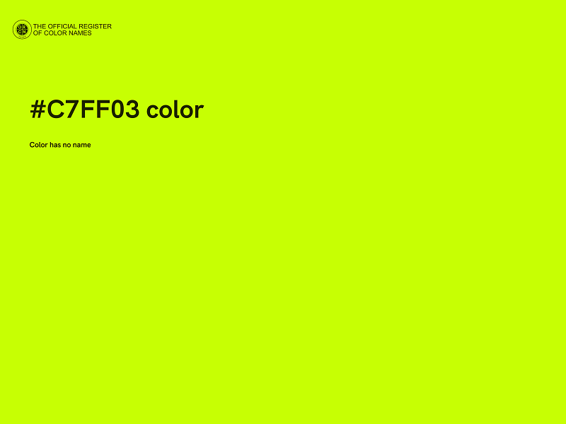 #C7FF03 color image