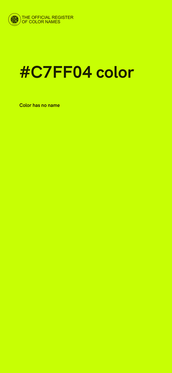 #C7FF04 color image