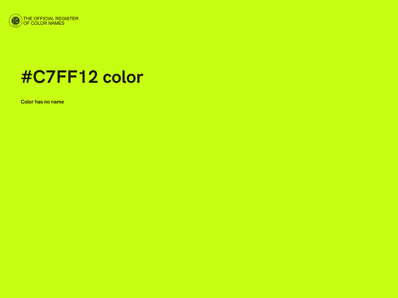 #C7FF12 color image