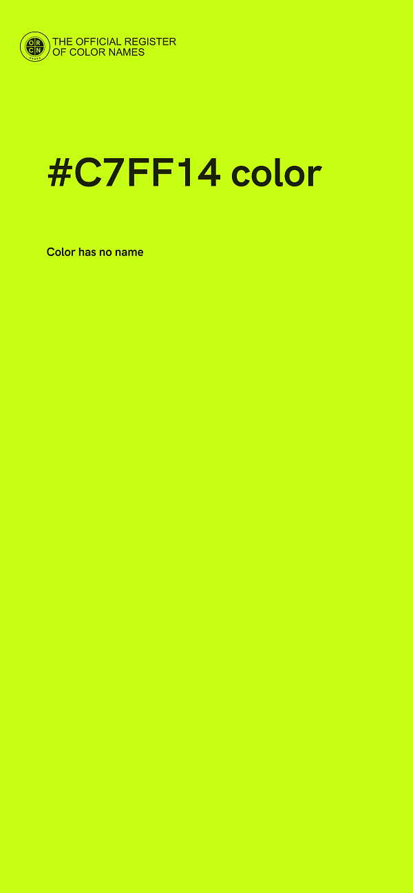 #C7FF14 color image