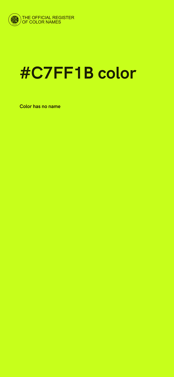 #C7FF1B color image