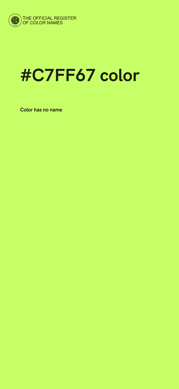 #C7FF67 color image