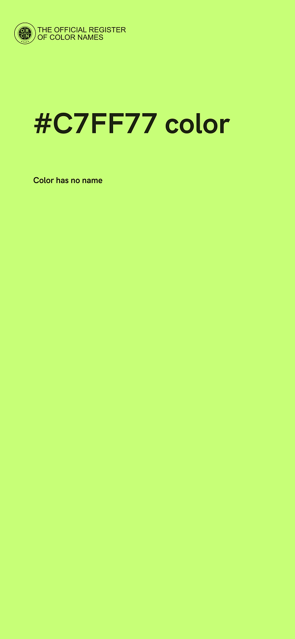 #C7FF77 color image