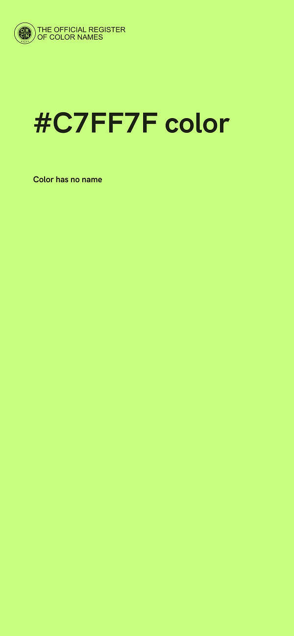 #C7FF7F color image