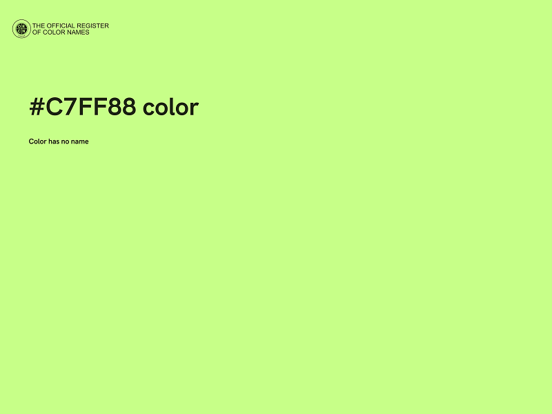 #C7FF88 color image
