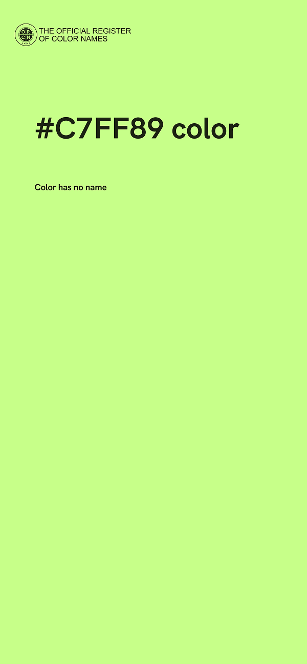 #C7FF89 color image