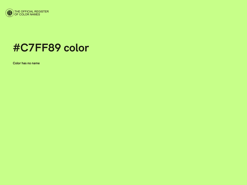 #C7FF89 color image