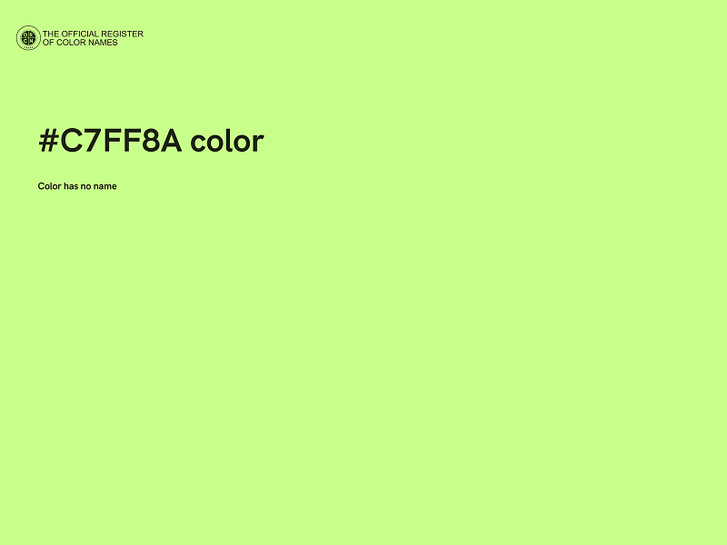 #C7FF8A color image