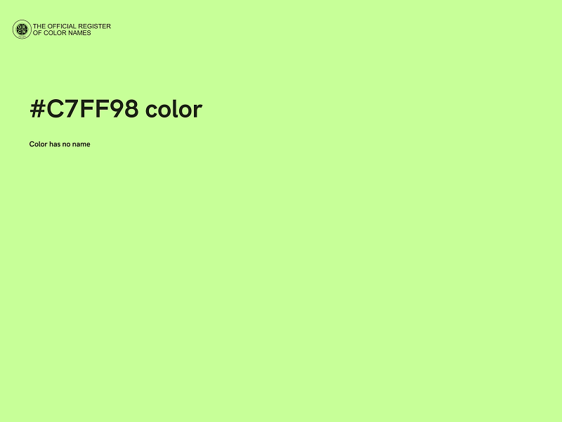 #C7FF98 color image