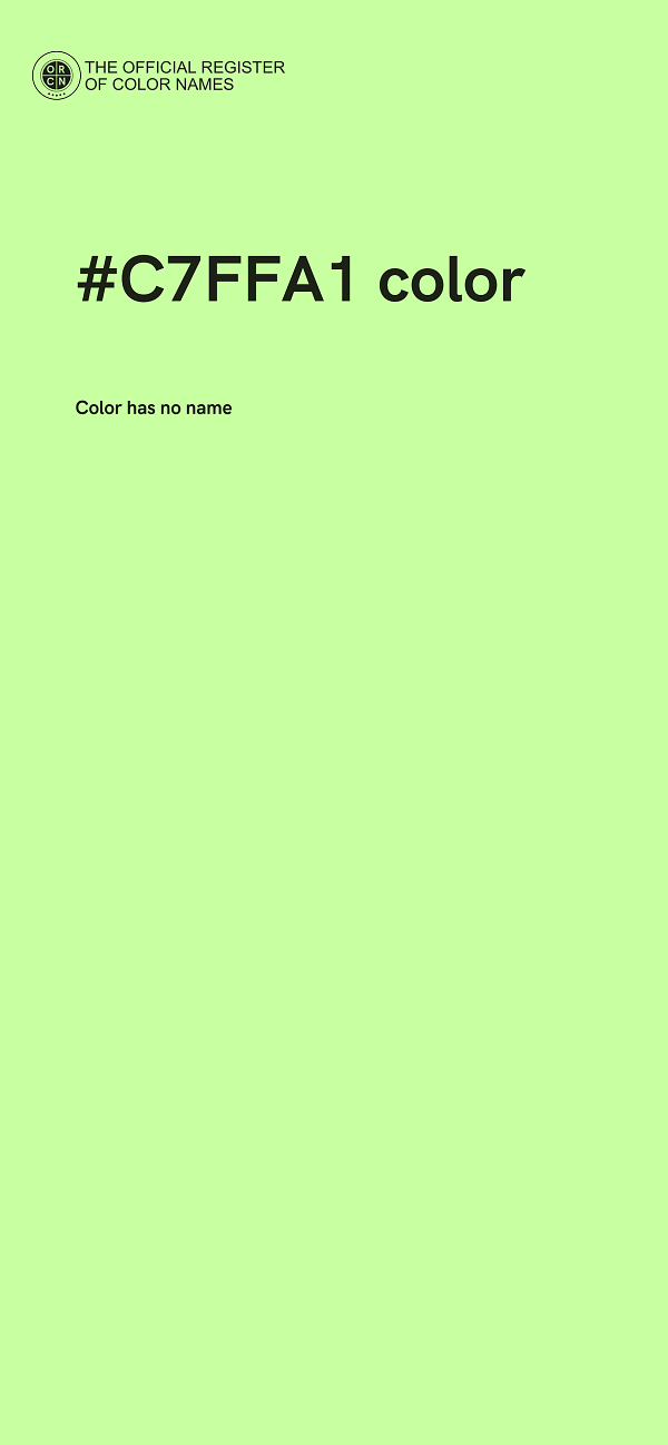 #C7FFA1 color image