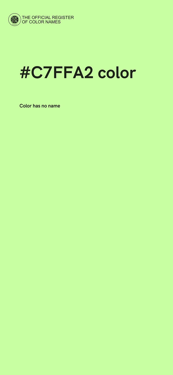 #C7FFA2 color image