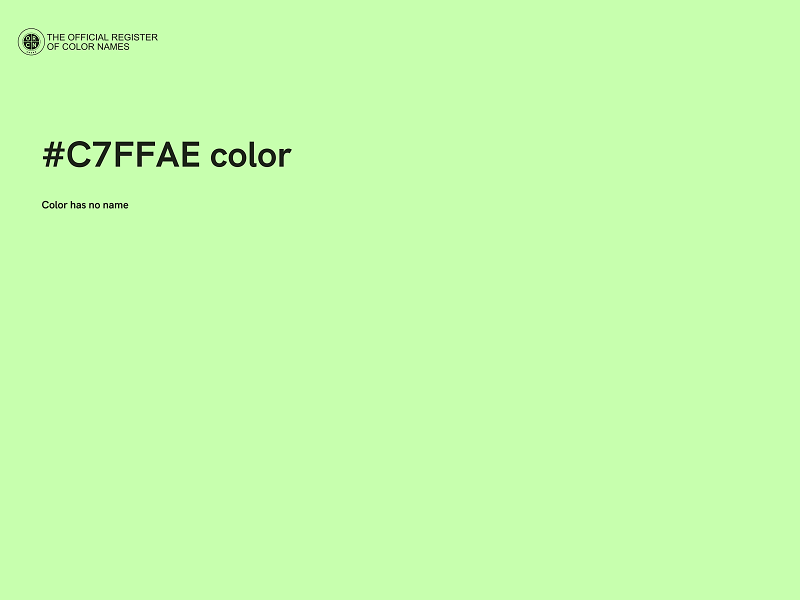 #C7FFAE color image