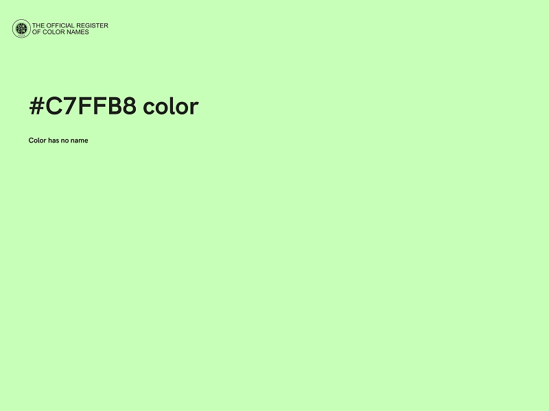 #C7FFB8 color image