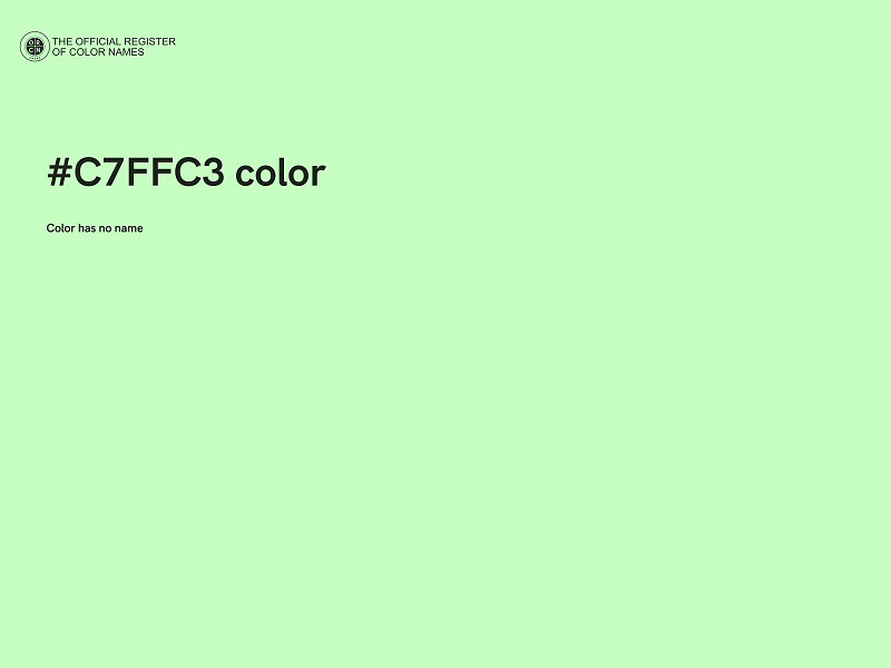 #C7FFC3 color image