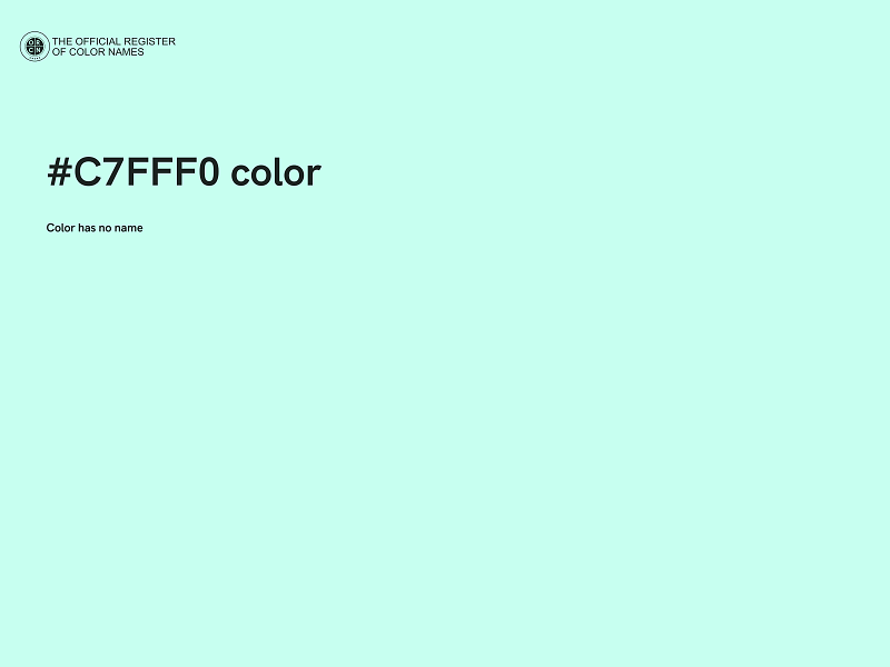 #C7FFF0 color image