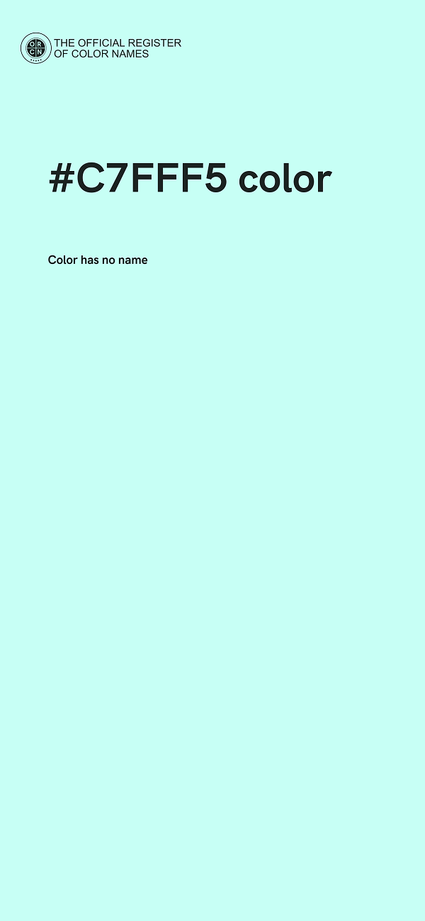 #C7FFF5 color image