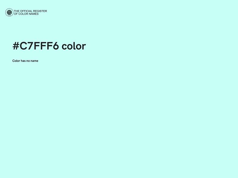 #C7FFF6 color image