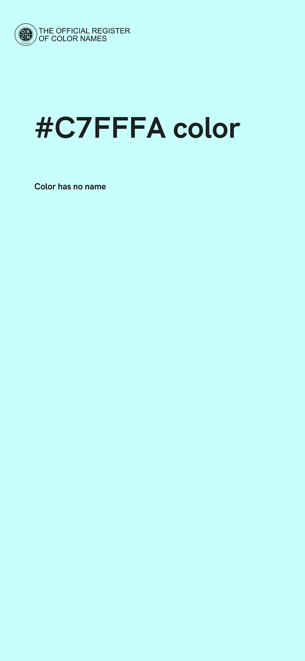#C7FFFA color image