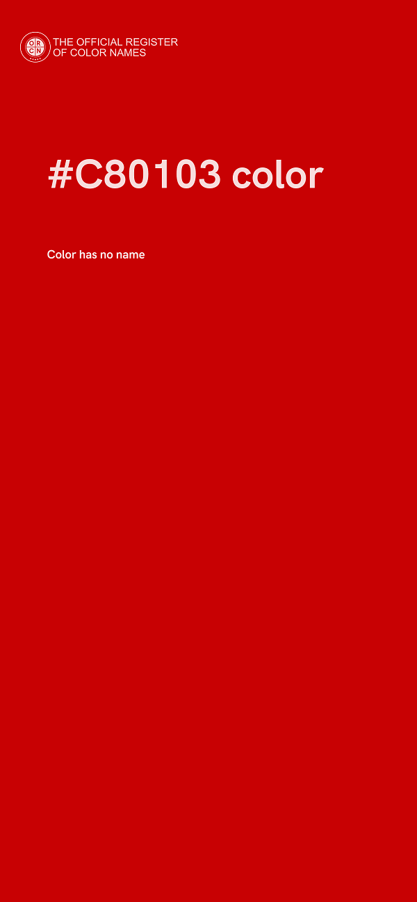 #C80103 color image
