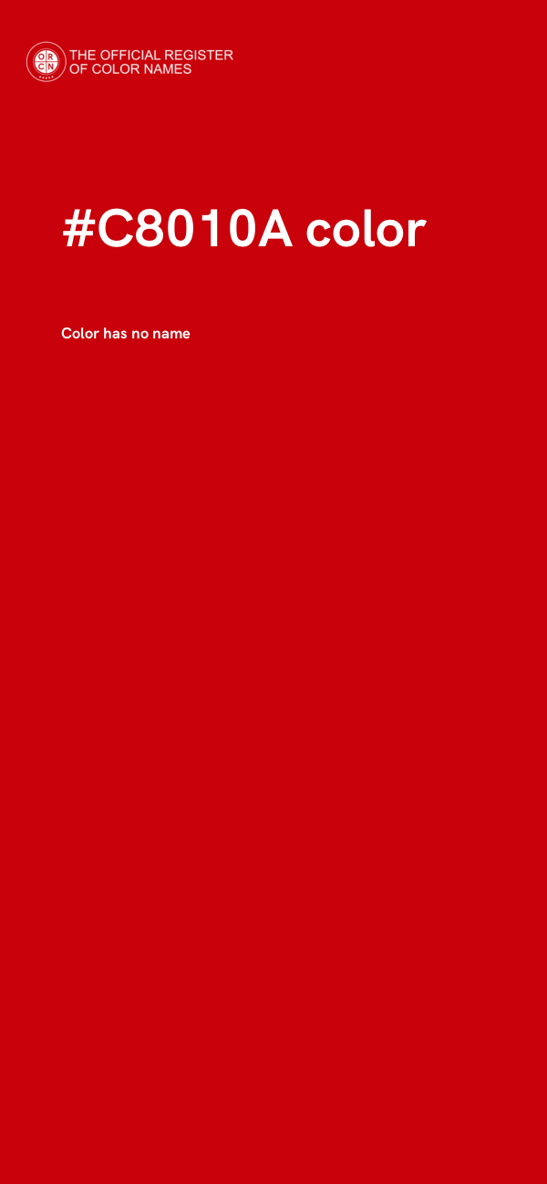 #C8010A color image