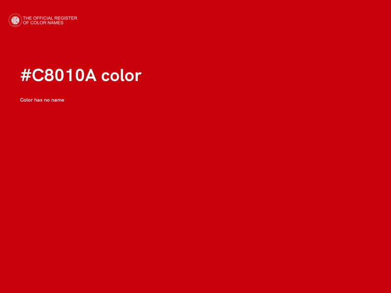 #C8010A color image