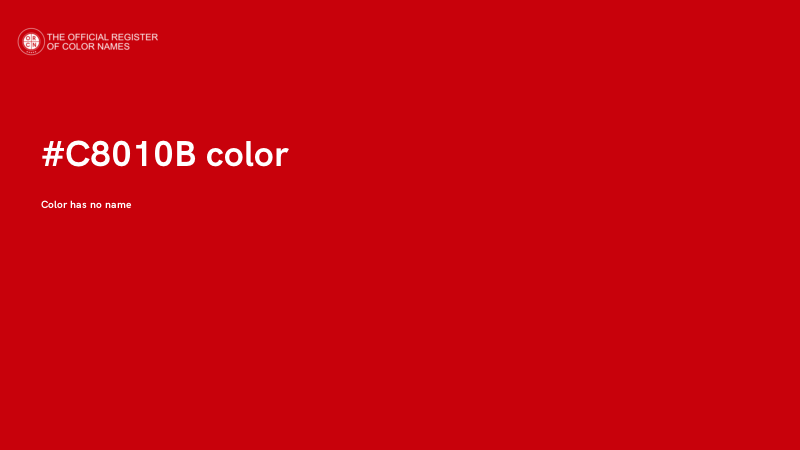 #C8010B color image