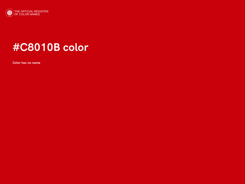 #C8010B color image