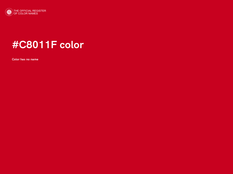 #C8011F color image