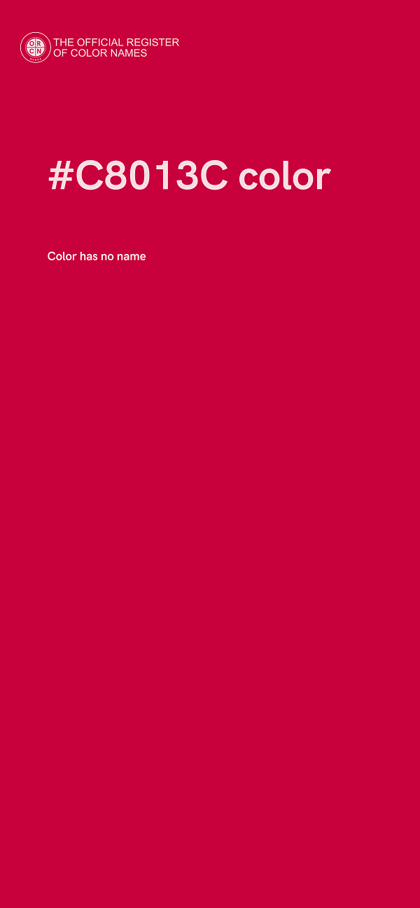 #C8013C color image