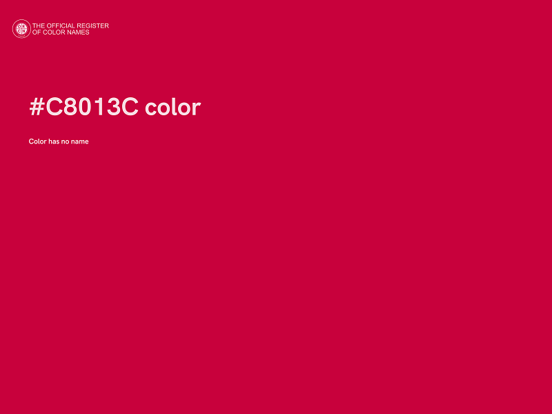 #C8013C color image