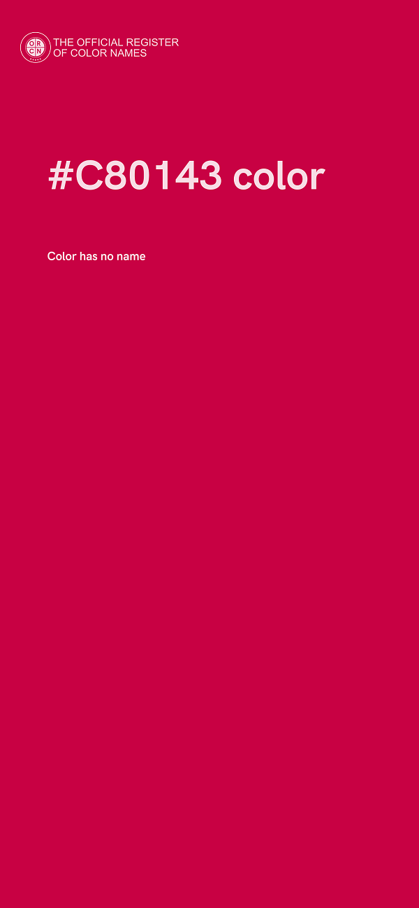 #C80143 color image