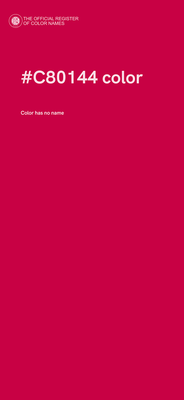 #C80144 color image
