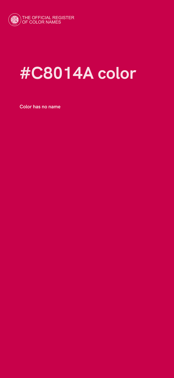 #C8014A color image