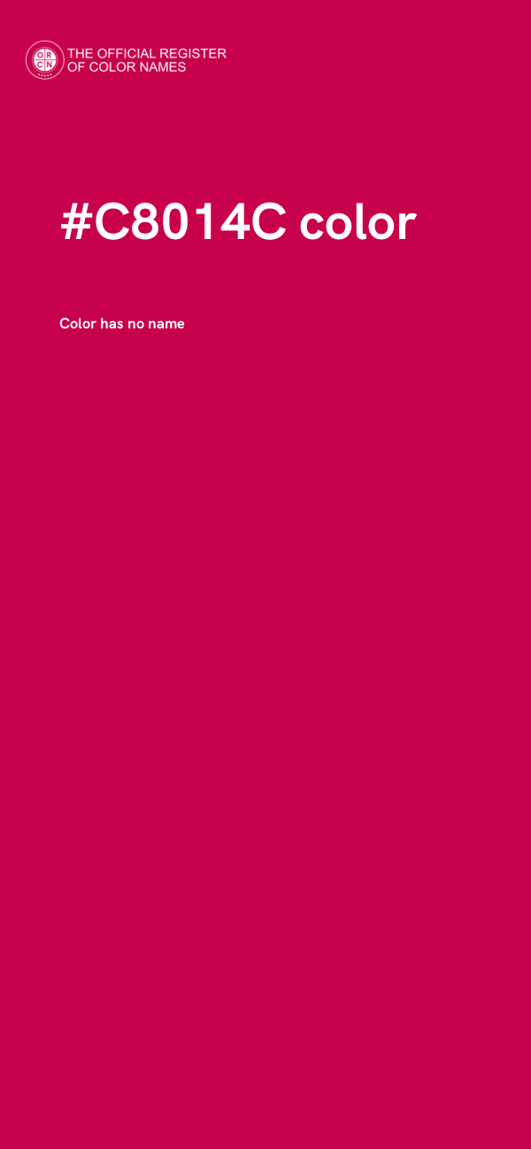 #C8014C color image