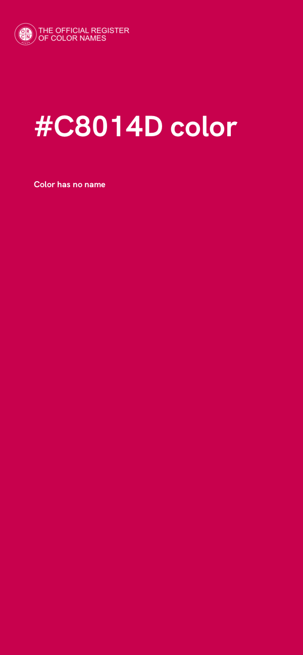 #C8014D color image
