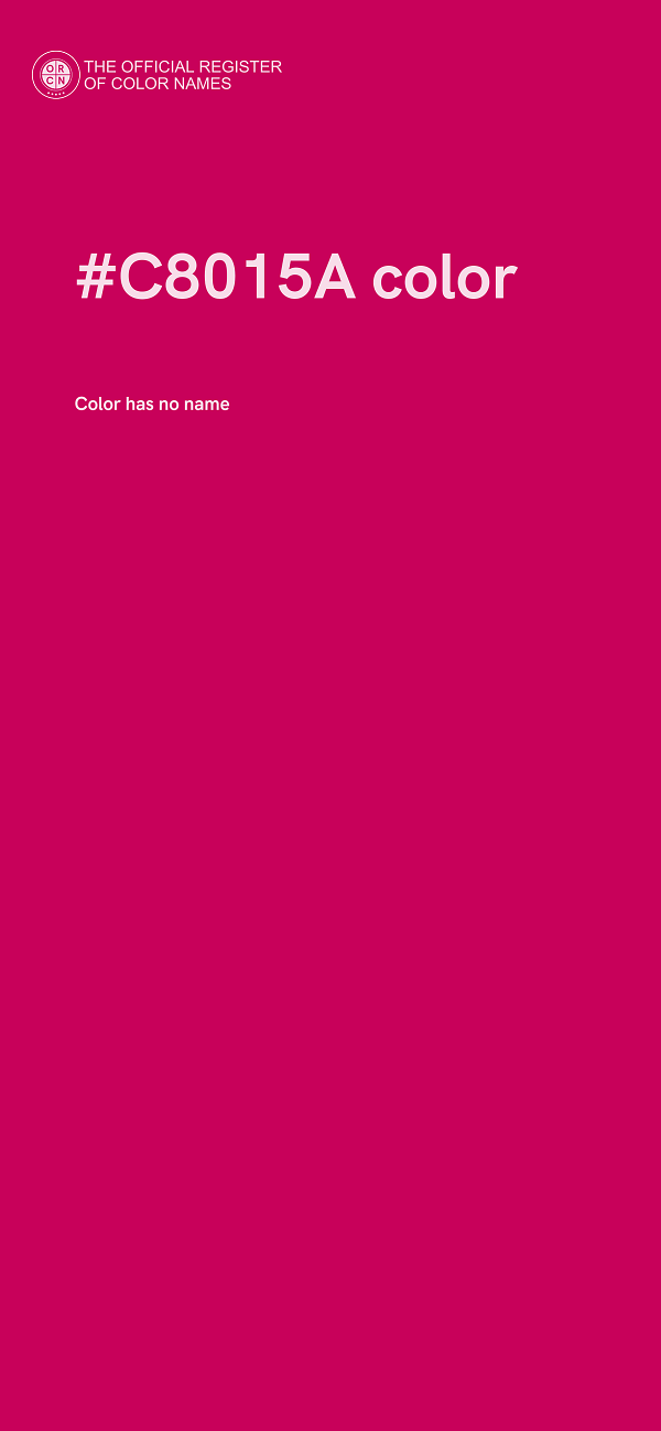 #C8015A color image