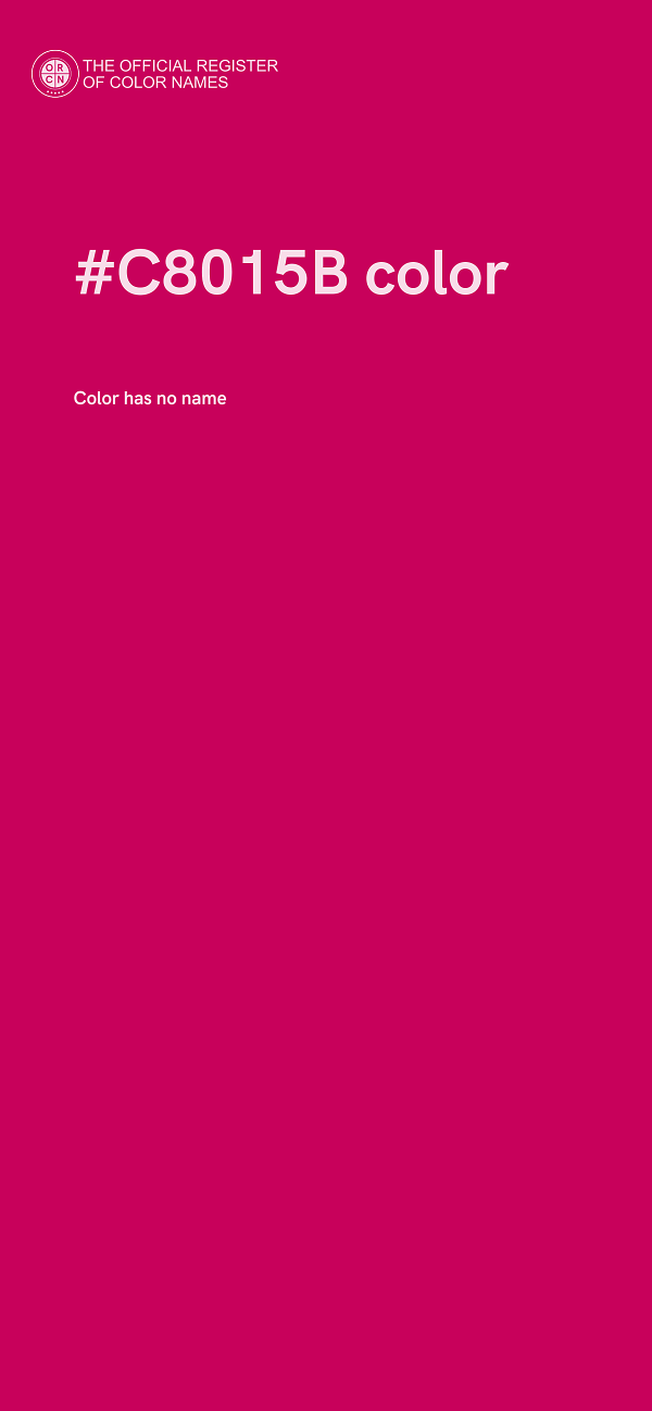 #C8015B color image