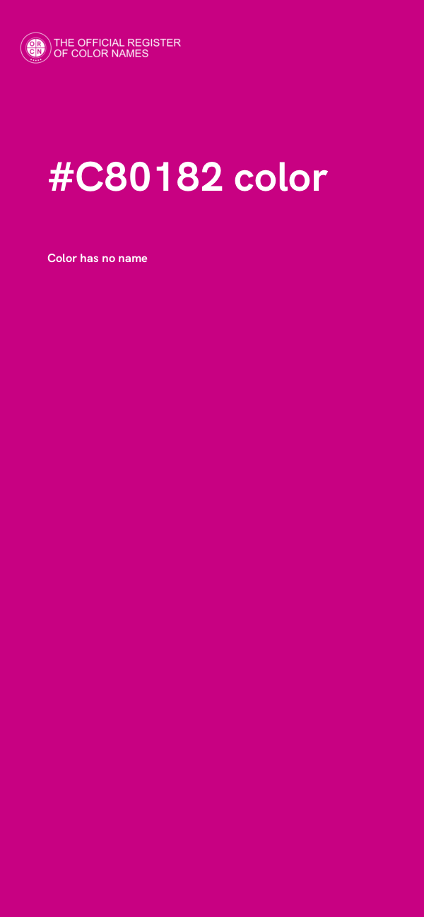 #C80182 color image