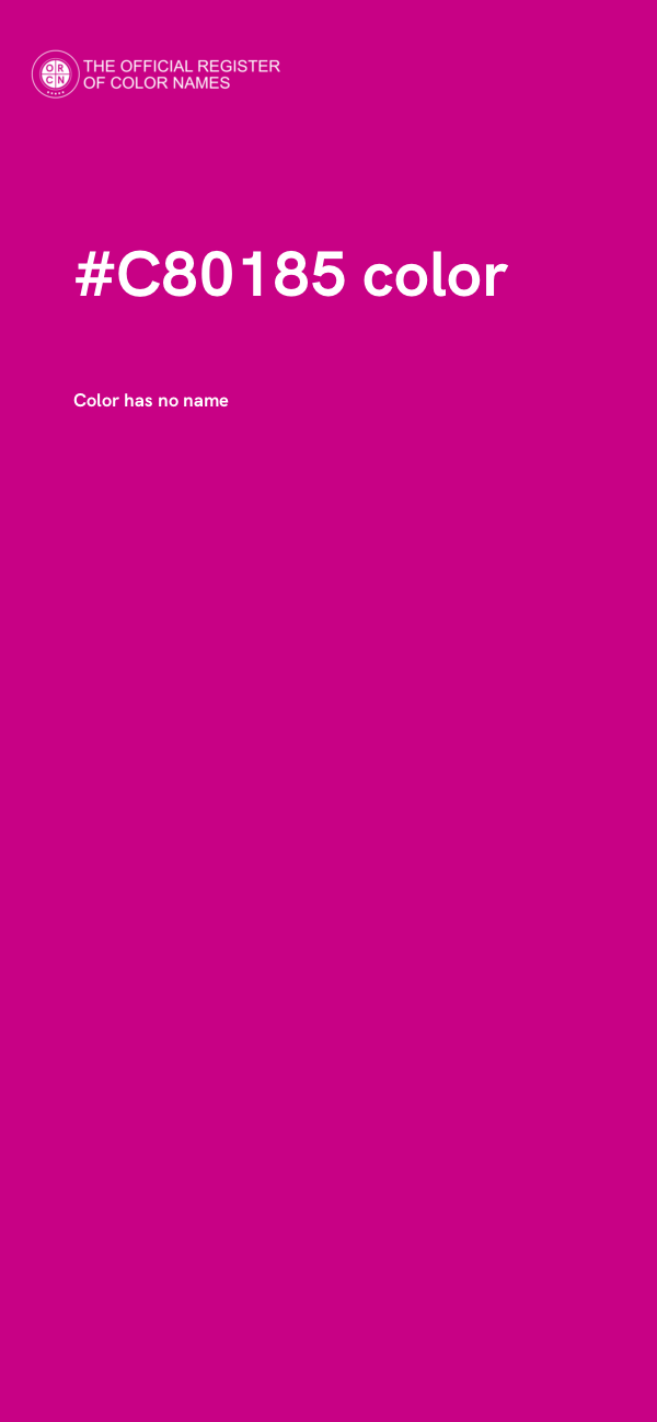 #C80185 color image