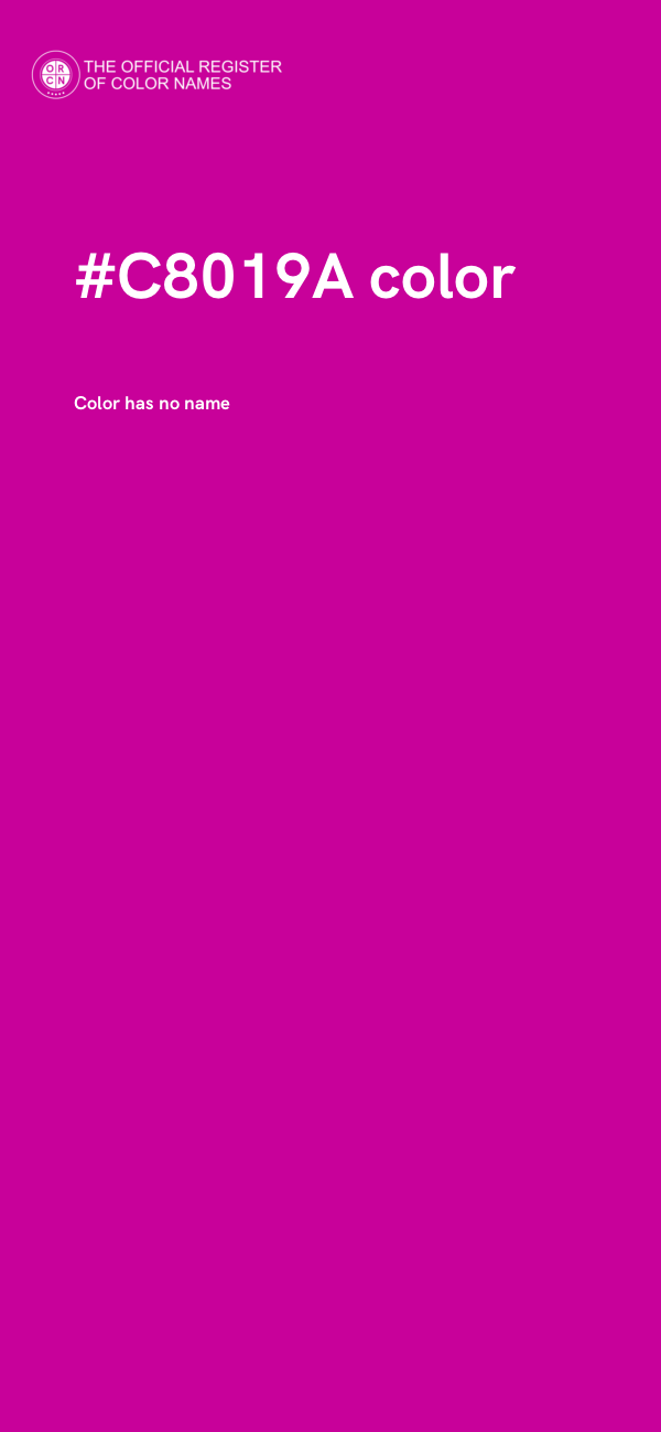 #C8019A color image