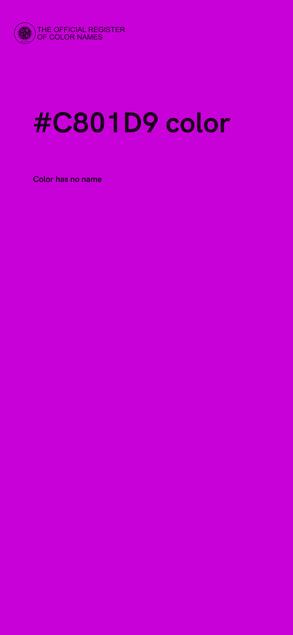 #C801D9 color image