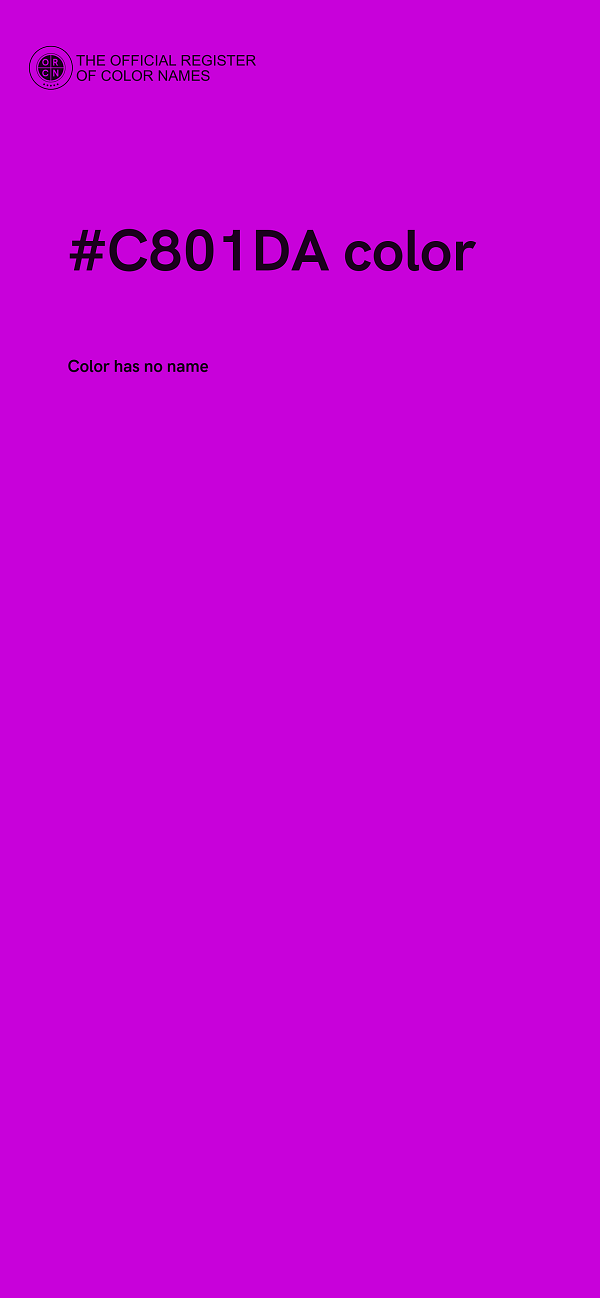 #C801DA color image