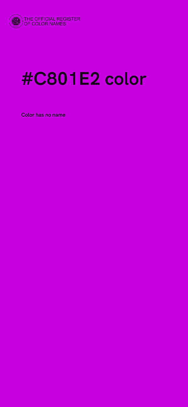 #C801E2 color image