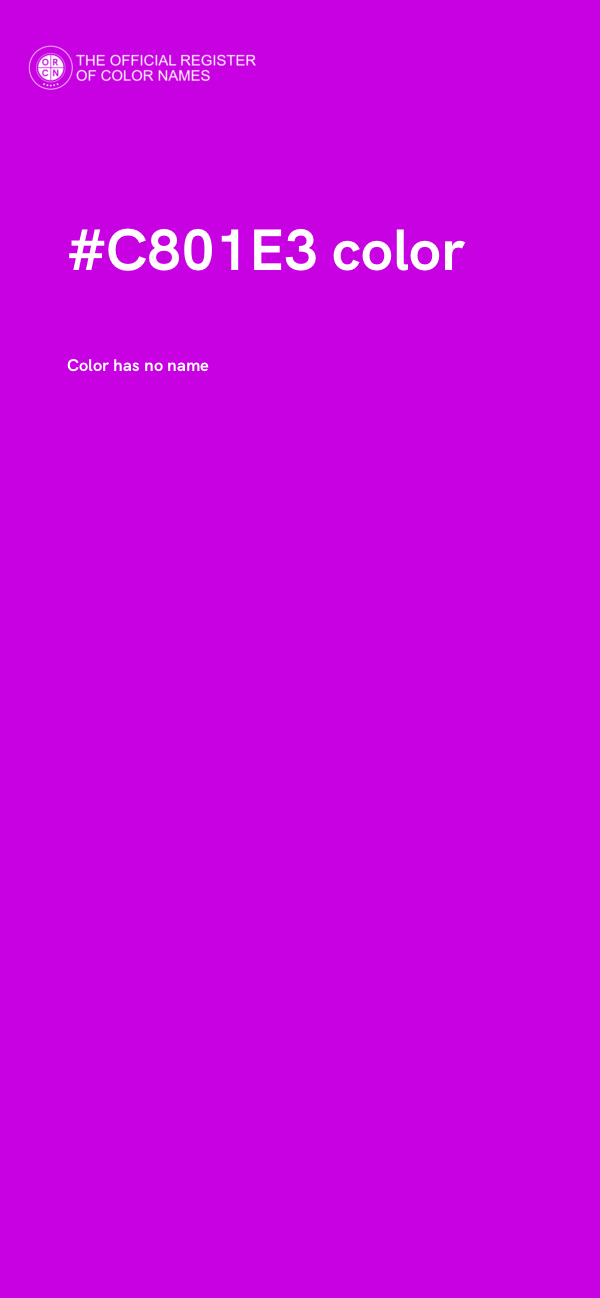 #C801E3 color image