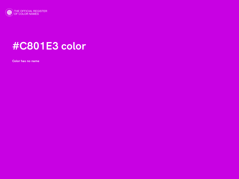 #C801E3 color image
