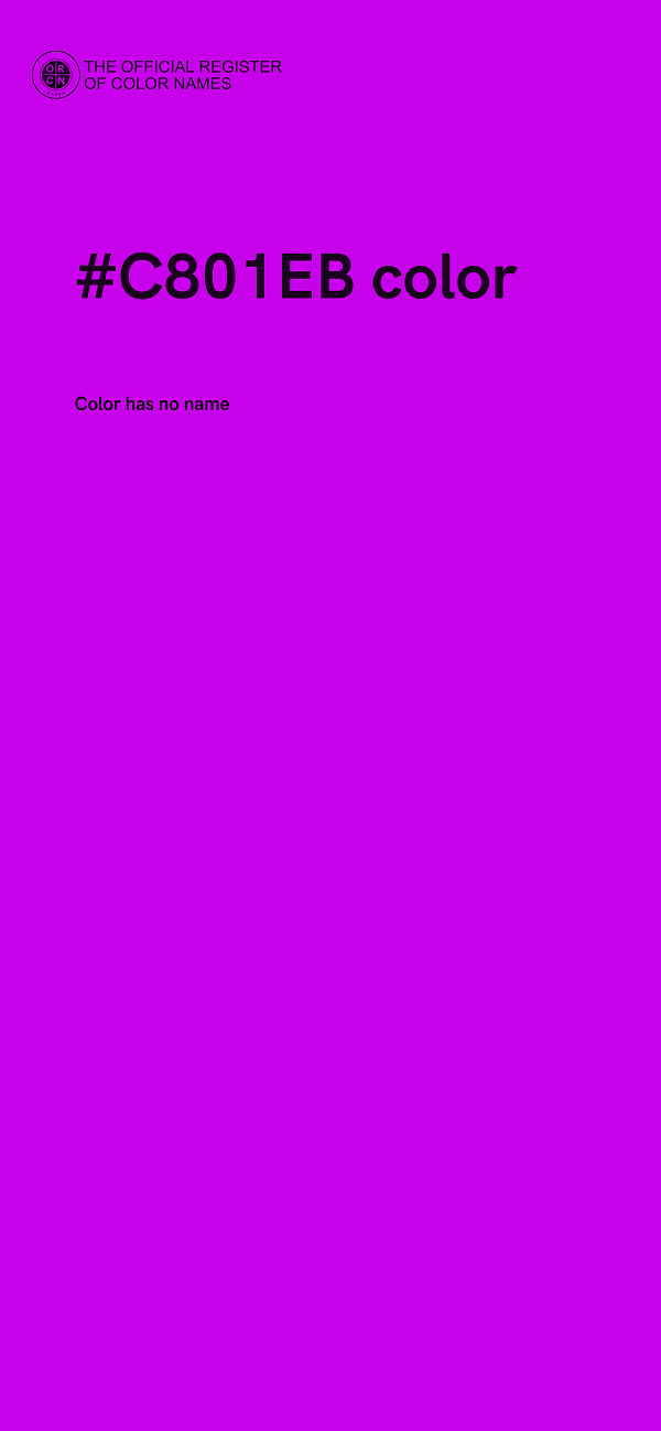 #C801EB color image